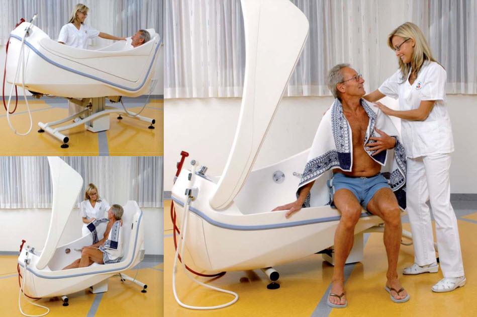 GK Relax TiltRecline Bathing System Side Access Bathing Systems